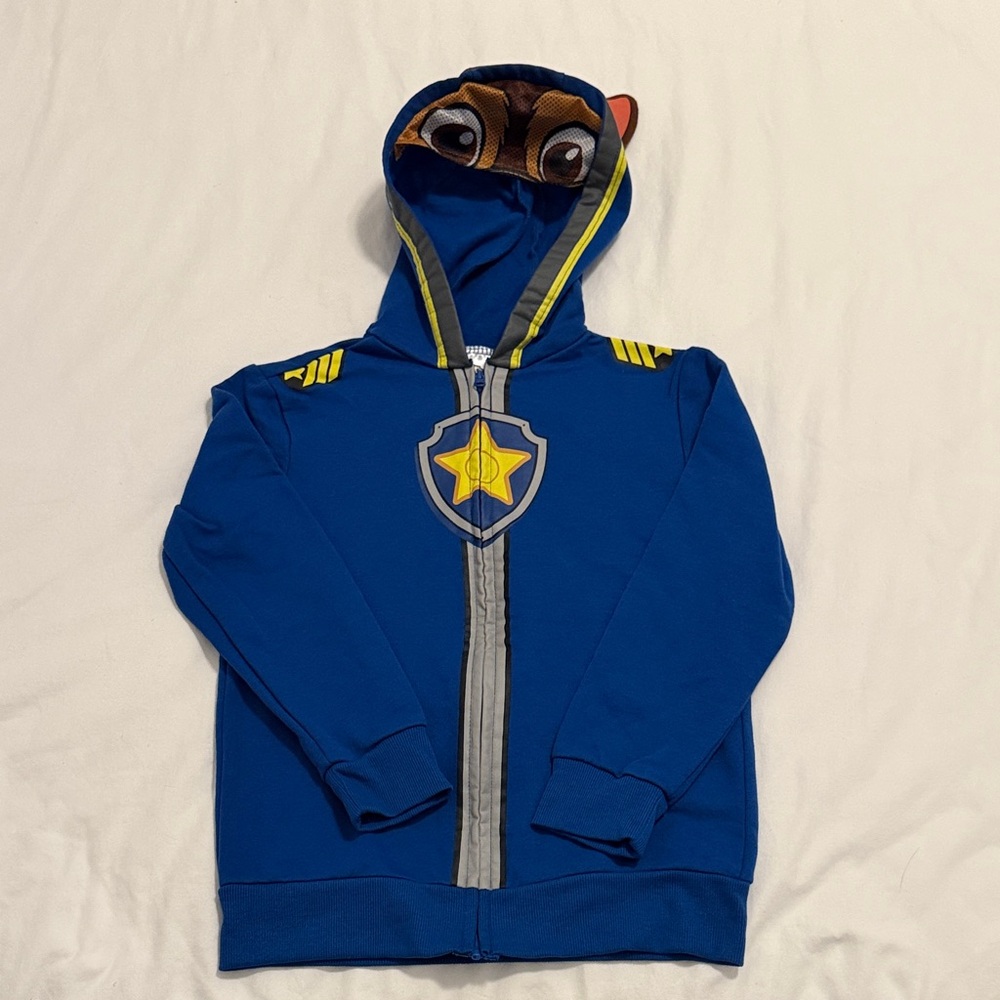 Kids Paw Patrol Blue Fleece Lined Zip Up Hoodie